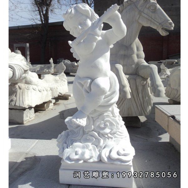 石雕天使人物雕塑