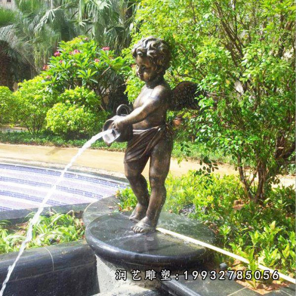 铜雕喷泉公园雕塑