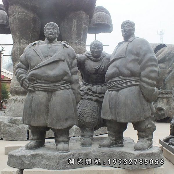 铜雕公园少数民族雕塑