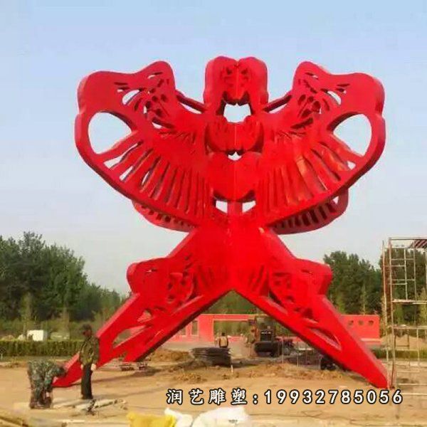 广场不锈钢风筝雕塑