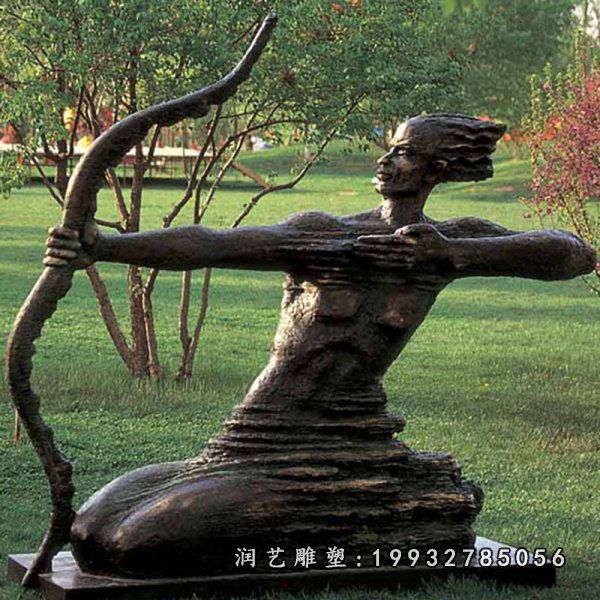 抽象人物公园铜雕雕塑