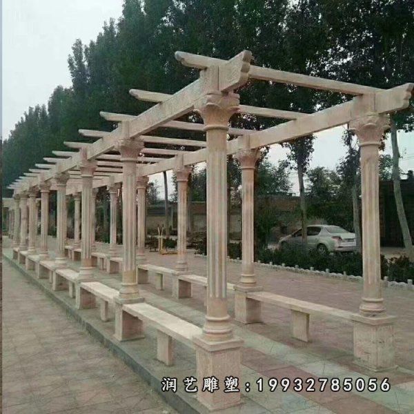 公园景观长廊石雕