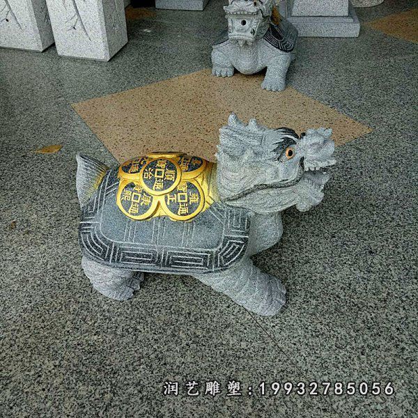 景区动物龙龟石雕