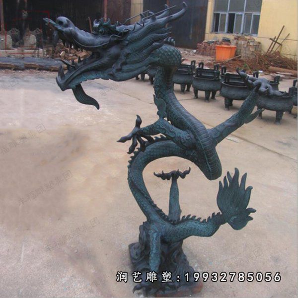 游乐场龙动物铜雕