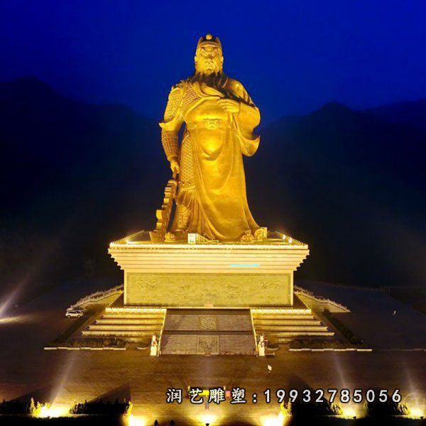 商场关公人物铜雕