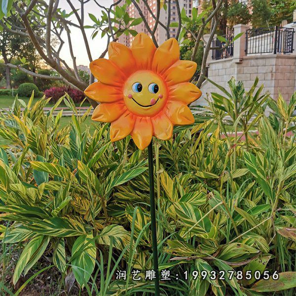庭院玻璃钢向日葵雕塑