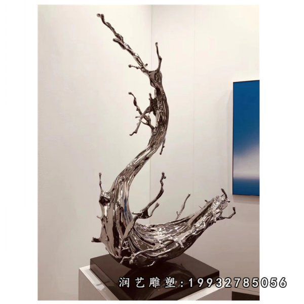 商场不锈钢水花雕塑