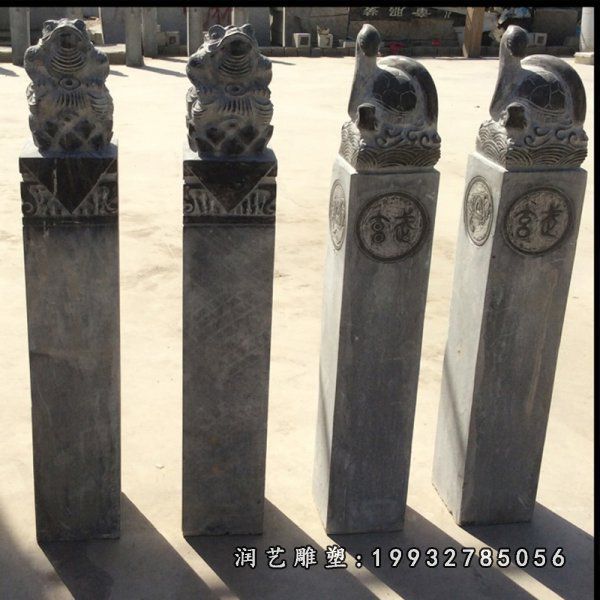 公司景观拴马桩石雕