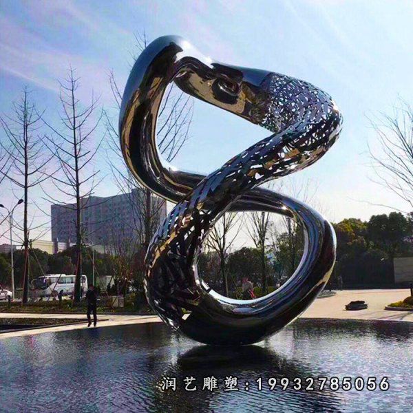 园林不锈钢螺旋雕塑