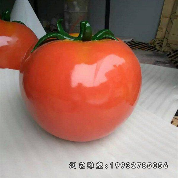 广场玻璃钢西红柿仿真雕塑