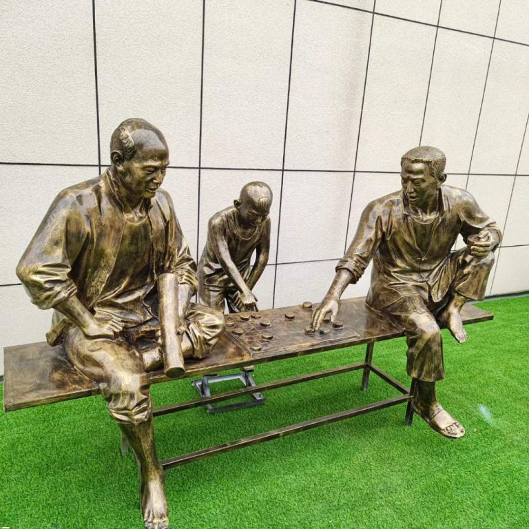 下棋雕塑5