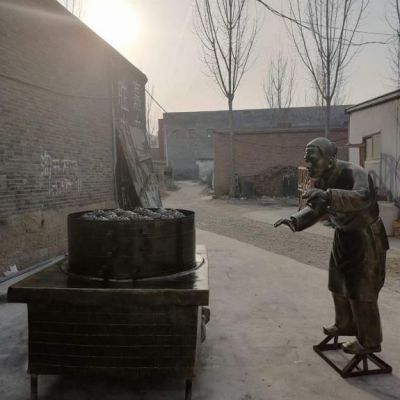 河南周口街道小品铜雕