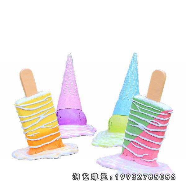 玻璃钢城市冰激凌雕塑