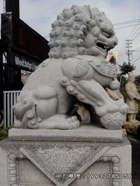 大理石狮子雕塑