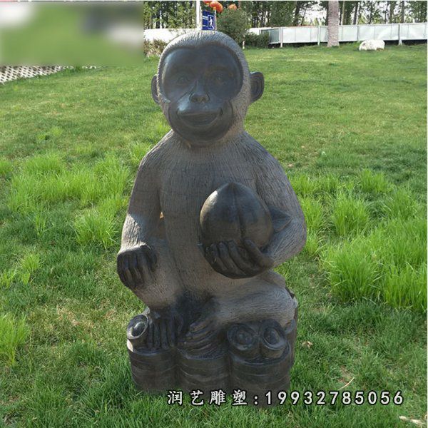 大理石猴子雕塑