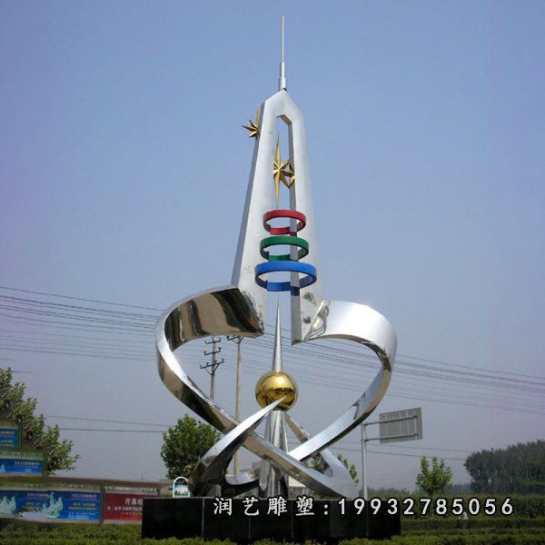 街道不锈钢避雷针雕塑