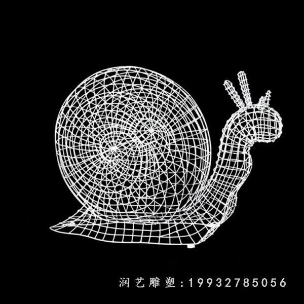 动物不锈钢蜗牛雕塑