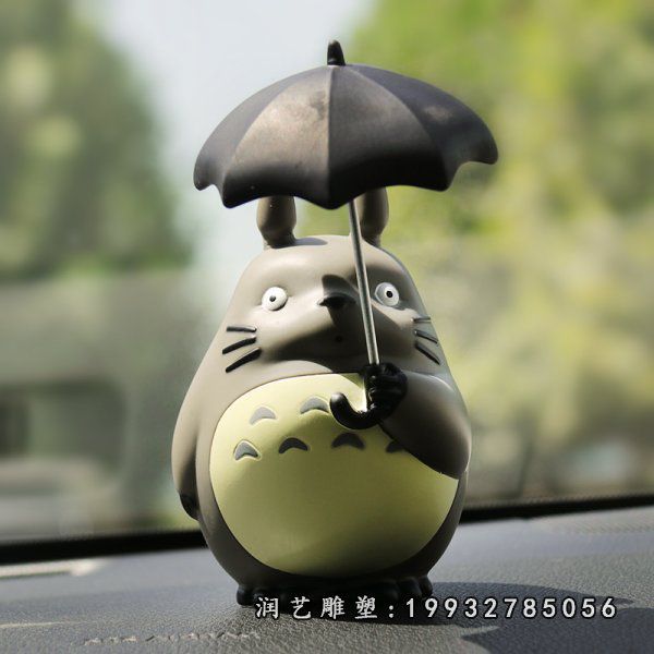 商场玻璃钢龙猫雕塑