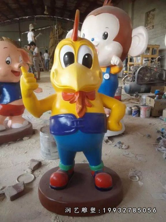 玻璃钢鸡动物雕塑