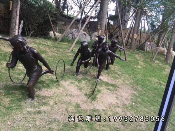 公园儿童铜雕雕塑