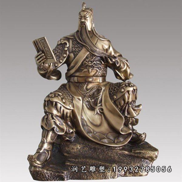 园林铜雕关公雕塑