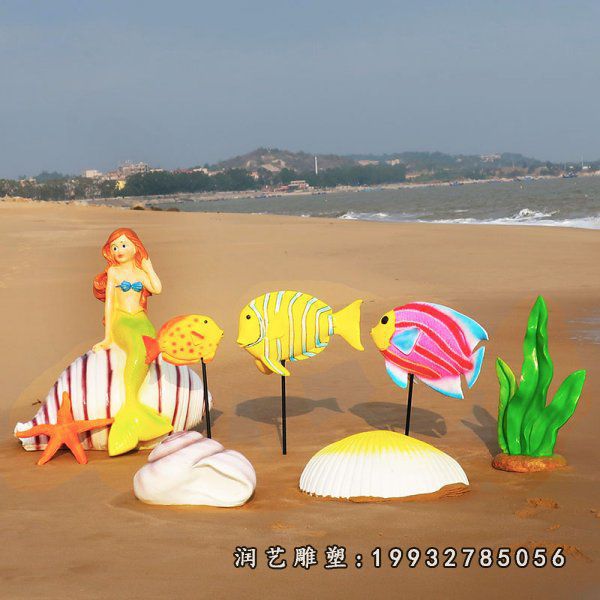 户外玻璃钢海洋生物雕塑