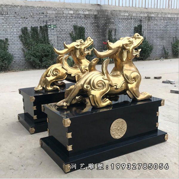 铜雕企业貔貅雕塑