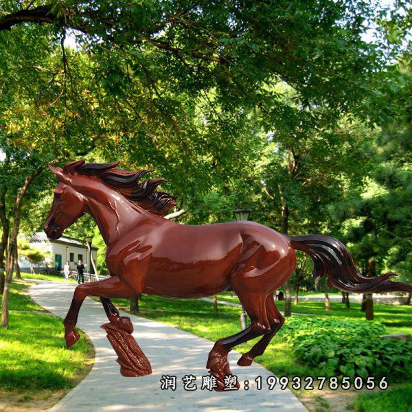 玻璃钢园林动物马雕塑