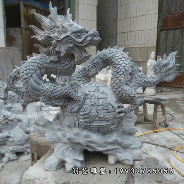 大理石动物龙雕塑