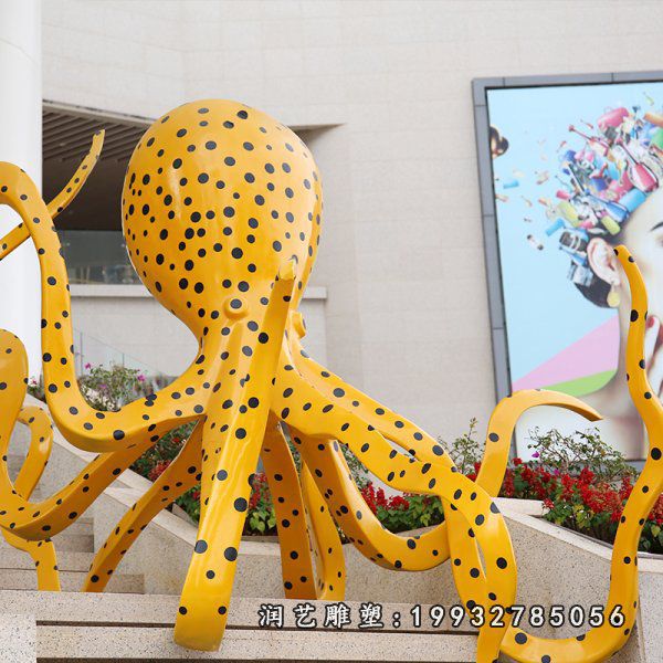 公园不锈钢章鱼雕塑