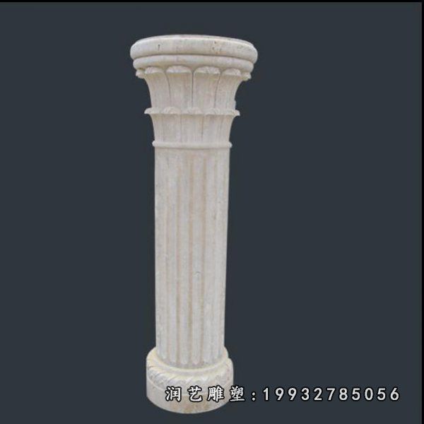 大理石广场罗马柱雕塑