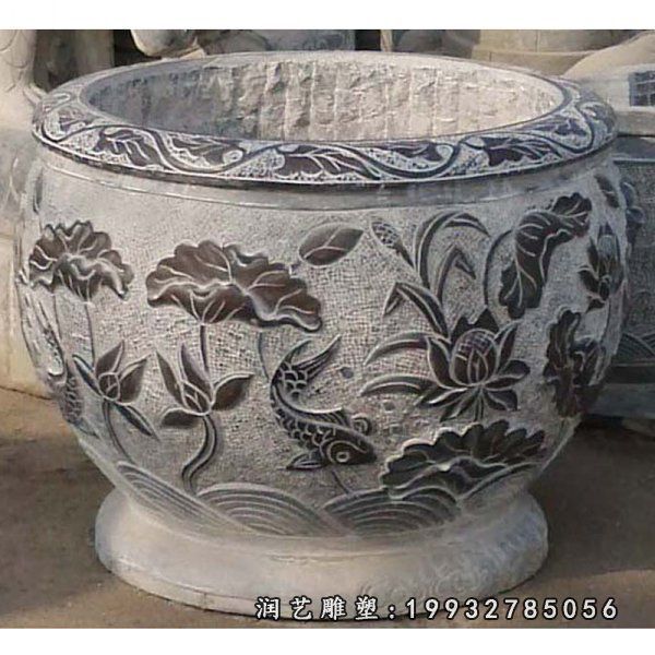 大理石公园水缸雕塑