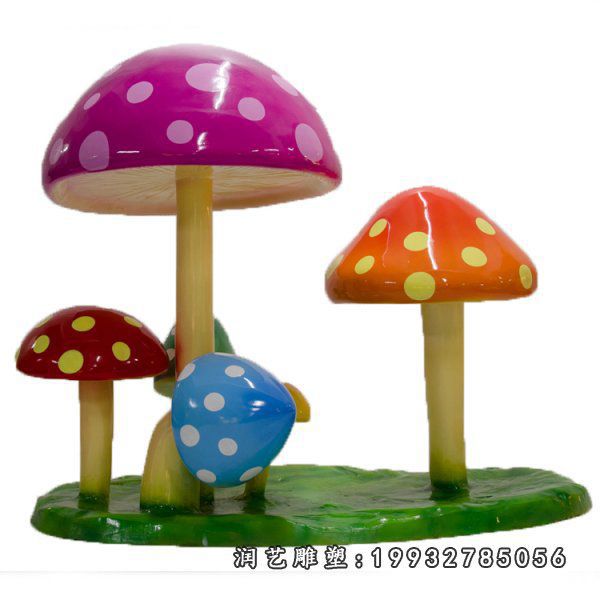 景区玻璃钢蘑菇雕塑