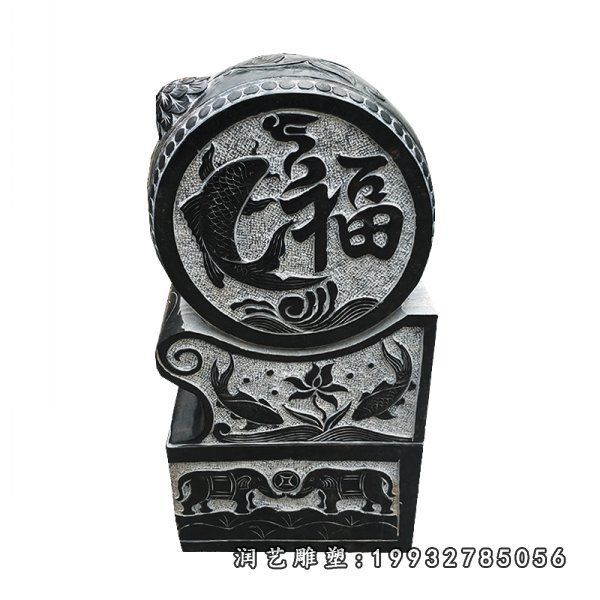 大理石抱鼓石商场雕塑