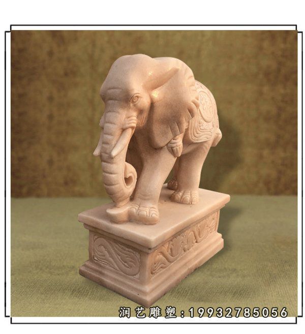 晚霞红大象公司雕塑