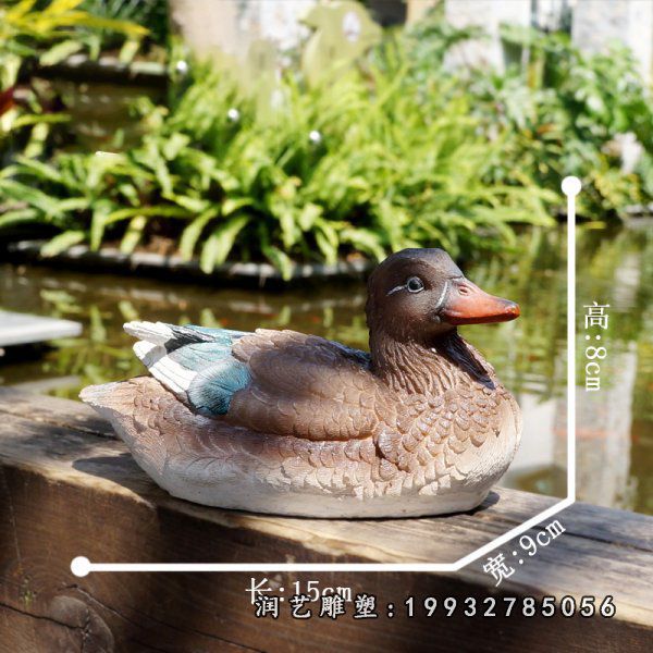 玻璃钢城市鸳鸯雕塑