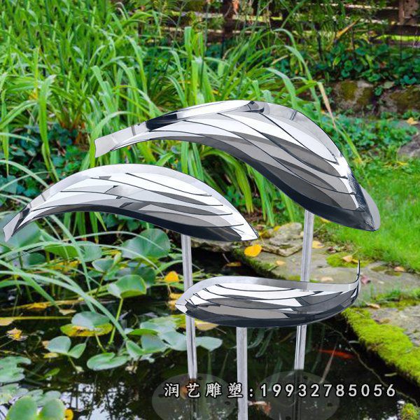 不锈钢鱼动物雕塑