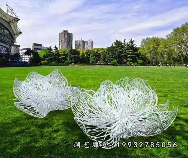 园林不锈钢花雕塑