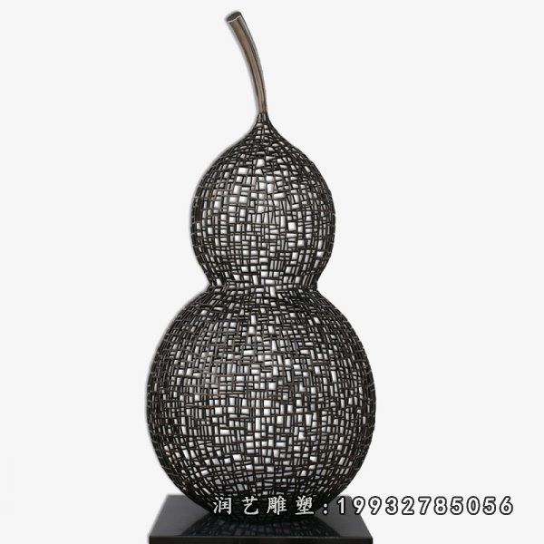 不锈钢草坪葫芦雕塑