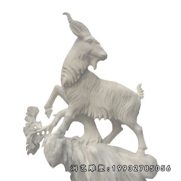 小区羊动物石雕