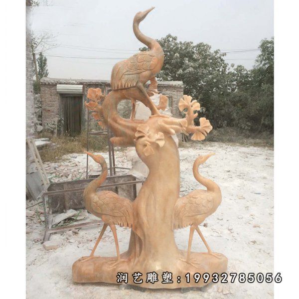 庭院仙鹤动物石雕