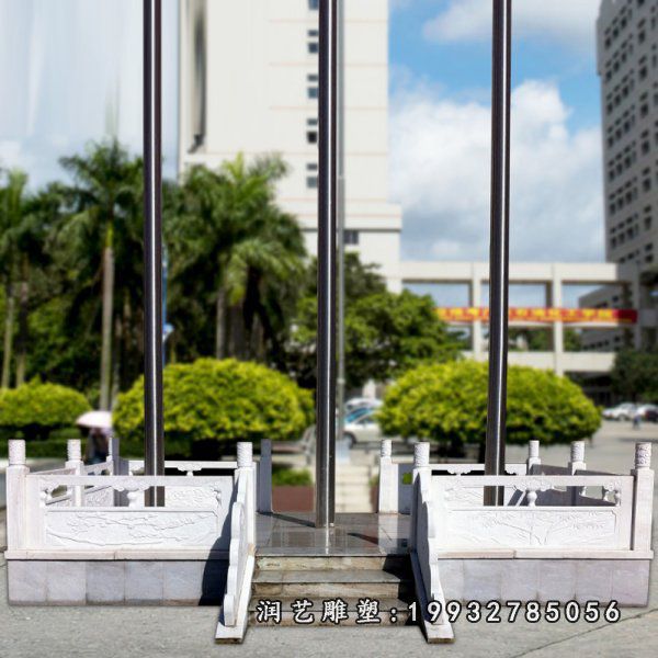 校园升旗台景观石雕