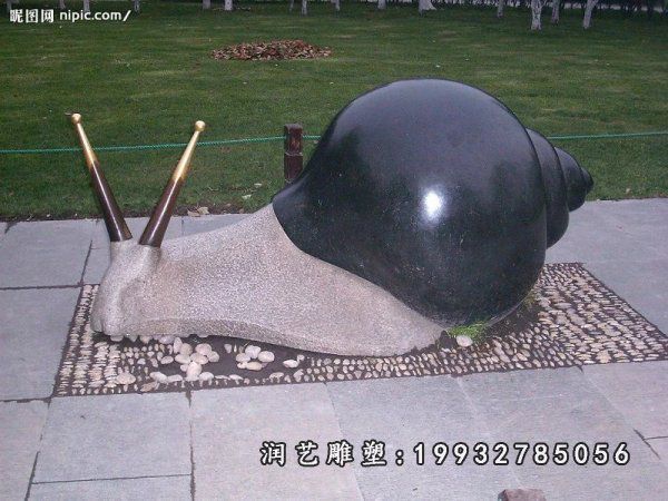 广场蜗牛动物石雕