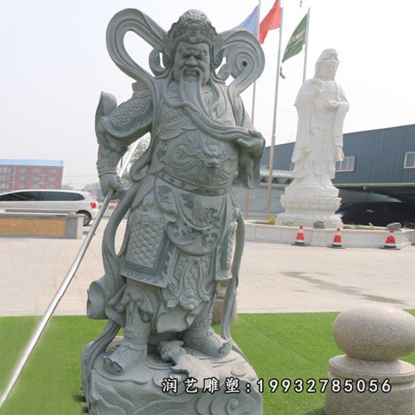 景区关公人物石雕