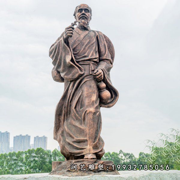 医院华佗人物铜雕