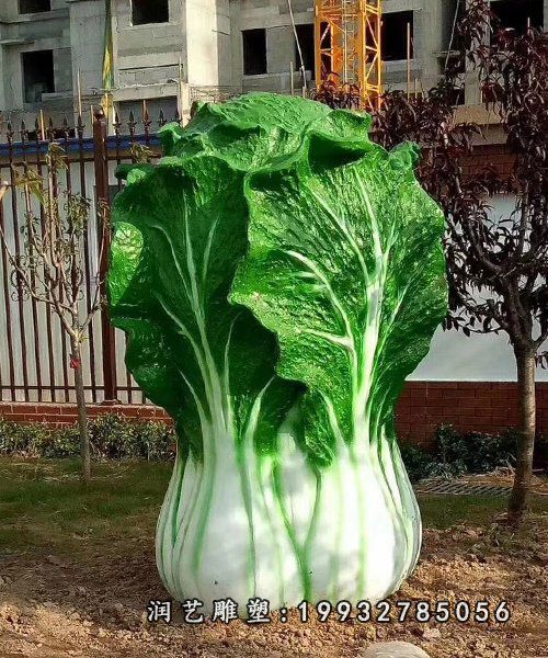商场玻璃钢白菜仿真雕塑