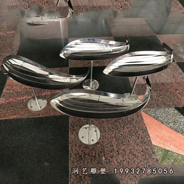 园林不锈钢鱼动物雕塑