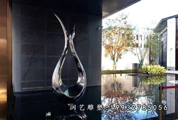 庭院不锈钢抽象景观雕塑