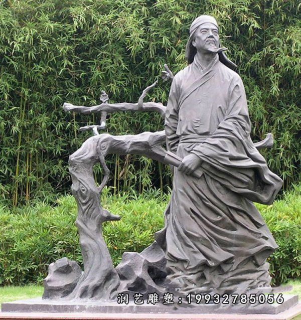 草坪王安石人物石雕