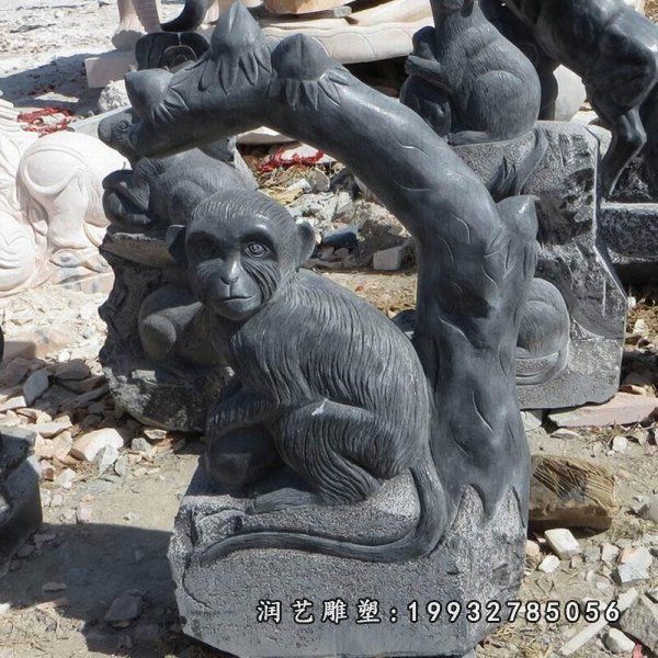 小区猴子动物石雕